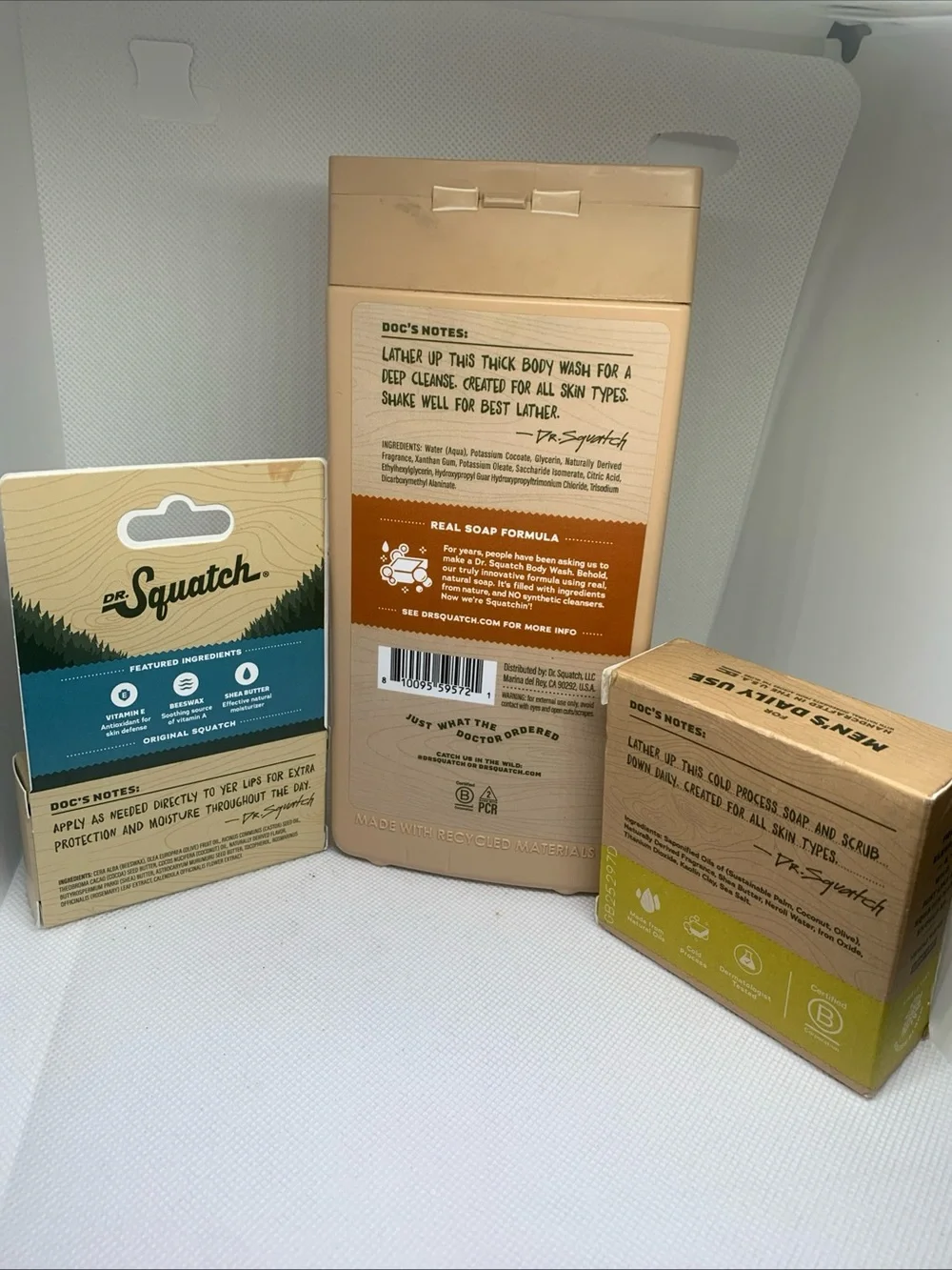 Dr Squatch 3 piece Bundle. New.